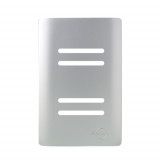 Placa p/ 4 Interruptores (especial) 4x2 - Novara Prata